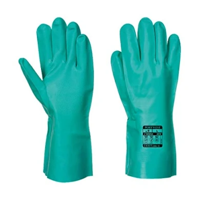 Imagen de Portwest Guante Químico Nitrosafe, Tamaño: L, Color: Verde, A810GNRL