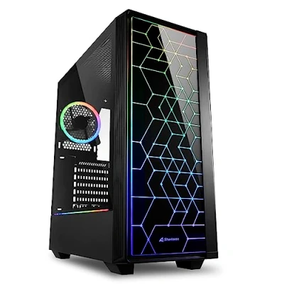 Imagen de Caja SHARKOON RGB LIT 100RGB Negro