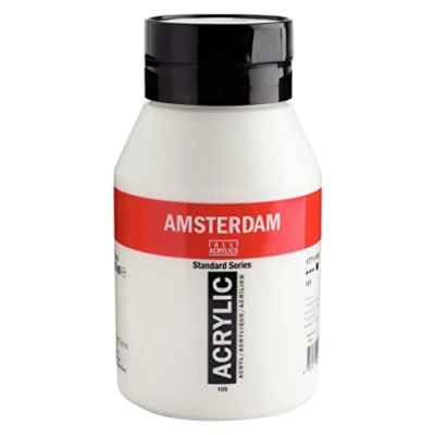 Imagen de ac ACRILICO AMSTERDAM 1000ml.105 BLANCO TITANIO
