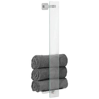 Imagen de tesa ESTEETIC Toallero de Pie Elegante para Baños Montaje sin Taladrar Alta Fuerza Fijación con Tecnología Power.Kit 127 x 180 667 mm Acero Inoxidable