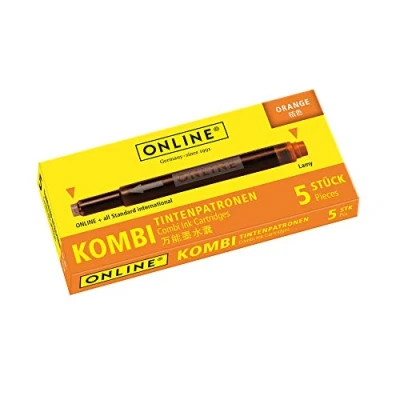 Imagen de Online 17174/12 Cartuchos de Tinta Combinados (1 Paquete 5 Cartuchos), Color Naranja