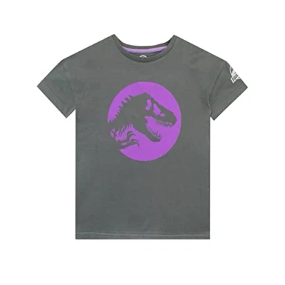 Imagen de Jurassic World Camiseta para Niñas Gris 9 10 años