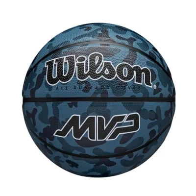 Imagen de Wilson MVP Camo Basketball Blue 7 Ball, Unisex Adult