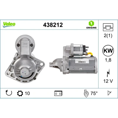Imagen de VALEO 438212 Motor de arranque 12 1,8 10 NEW ORIGINAL PART OPEL: Corsa D Hatchback, Astra H C Hatchback