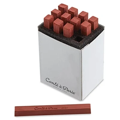 Imagen de Conté à Paris Pastellkreide Lápices Pastel, Tiza, Rojo (500002), 1 stück (1er Pack)