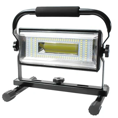 Imagen de Orchidtent LED Luz de Trabajo USB Recargable 100W, Foco 7000 lumenes, 6 Modos, Portátil Inundación Soporte Luces con Rotación 360 (Negro)