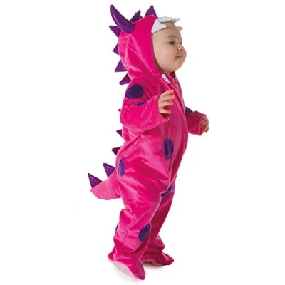 Imagen de Pretend to Bee Mono de monstruo rosa para bebés con lunares morados, de, unisex, 12 a 18 meses, disfraz niños, perfecto Halloween niños