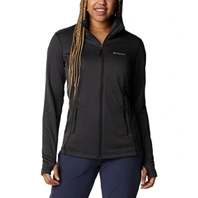 Imagen de Columbia Mujer Chaqueta De Forro Polar Con Cremallera, Black Heather, XS