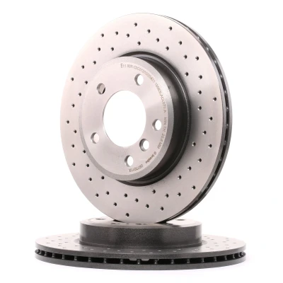 Imagen de BREMBO XTRA LINE 09.7701.1X Disco de freno 300 22 5 perforado/ventil. int. revestido altamente carbonizado con tornillos BMW: 3 Compact, Cabrio