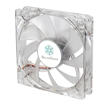 Imagen de SilverStone SST FN121 P RL Ventilador de refrigeración 120mm para ordenador Serie FM, Baja sonoridad, Alto flujo aire, con 9 aspas, 4x red LEDs