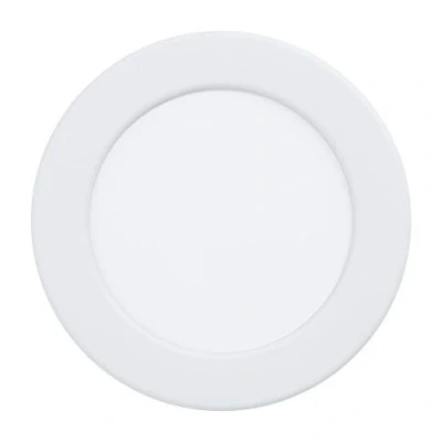 Imagen de Eglo Fueva 5 foco empotrable led, diámetro de 11,7 cm, blanco regulable acero con superficie luminosa plástico, plano profundidad montaje reducida 26 mm, cálido
