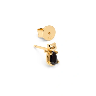 Imagen de Singularu Pendiente CAT Plata individual, Mujer, Talla: One Size, Color dorado