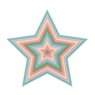 Imagen de Craftelier Set de Troqueles Esenciales para Creaciones Scrapbooking y otras Manualidades Forma Estrellas Tamaño Aproximado los entre 0,9 x 0,7 cm 14,5 13,8