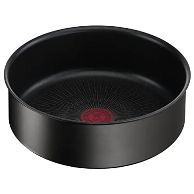 Imagen de Tefal Ingenio Sartén (24 cm, inducción, revestimiento antiadherente, indicador de inicio cocción, apilable, apto para lavavajillas, fabricado en Francia, Eco Resist L3973502