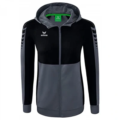 Imagen de ERIMA Mujer Six Wings Chaqueta de entrenamiento con capucha, slate grey, 40