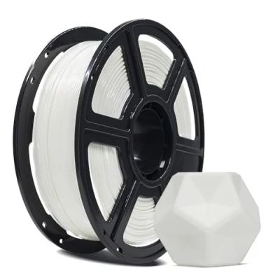 Imagen de FLASHFORGE filamento de impresora 3D, PLA PRO 1.75 mm, carrete 1 kg (2.2 libras), precisión dimensional +/ 0.02 mm para impresoras 3D FDM, mejor tenacidad y sin nudos (blanco)