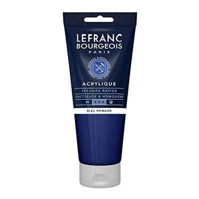 Imagen de Lefranc Bourgeois Acrílico Fine, Azul Primario, 200 ml