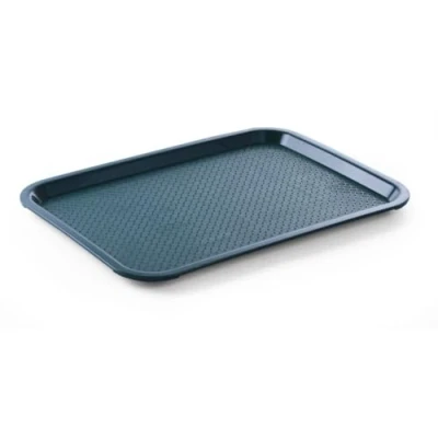 Imagen de HENDI Bandeja de Servicio, Mediana, Rectangular, Multiusos, resiste hasta 80C, para Servir Comida rápida, Bebidas, Fast Food, Cocina, 305x415x(H) 20mm, Verde, Polipropileno