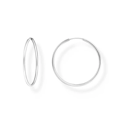 Imagen de Thomas Sabo Pendientes de aro medianos Plata ley 925 CR728 001 21, talla única, ley, Sin piedra preciosa