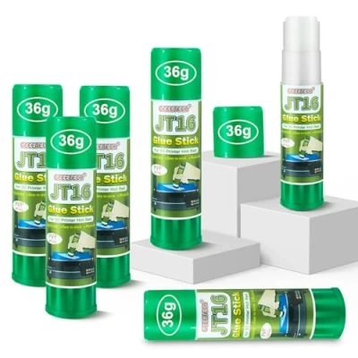 Imagen de GEEETECH pegamento para impresora 3D, paquete de 6 unidades (JT16), perfecta adherencia la 3D primera capa, fórmula soluble en agua,