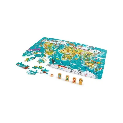Imagen de Puzzle Juego la vuelta al mundo 2 en 1