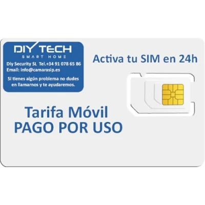 Imagen de Tarjeta SIM Multitarifa. Tarifa Pago por Uso (Solo pagas y Datos ilimitados) / Tarifas con Llamadas ilimitados. según Opciones. SIN PERMANENCIA. Redes 2G o gsm, 3G, 4G