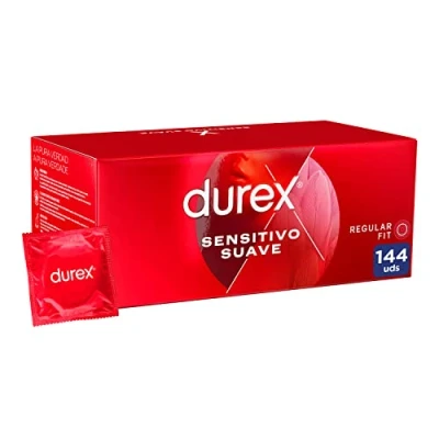 Imagen de Durex Preservativos Sensitivo Suave para Mayor Sensibilidad, 144 Condones