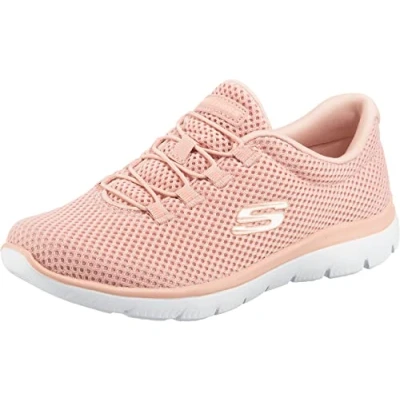 Imagen de Skechers Summits, Zapatillas Mujer, Malla Rosa con Ribete Blanco, 36.5 EU