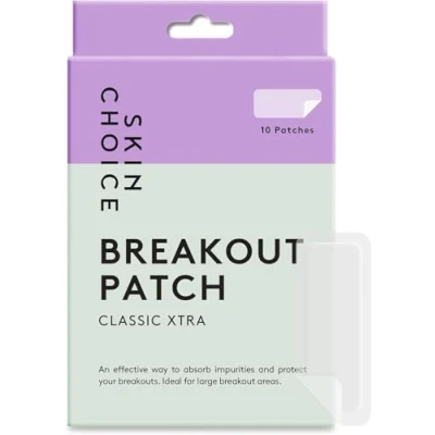 Imagen de SKINCHOICE Parches Acne Para Manchas Grandes, Breakout Patch Hidrocoloides Granos, Vegano Pimple Patches, Sin Crueldad (Paquete de 10)