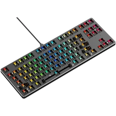 Imagen de Glorious gaming GMMK TKL 85%, Barebones (solo carcasa) Teclado mecánico, RGB por tecla, hot swap y personalizable, distribuciones americano / ANSI Negro