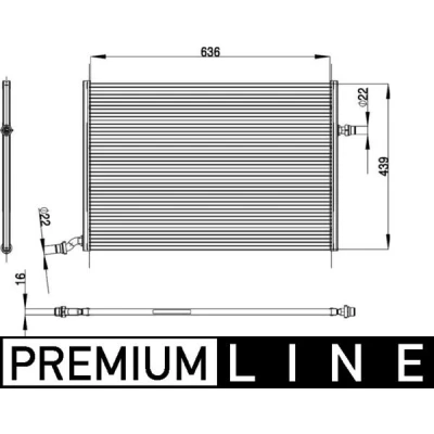 Imagen de MAHLE ORIGINAL CIR 26 000P Refrigerador baja temperatura, aire de admisión MERCEDES BENZ: Clase C Berlina