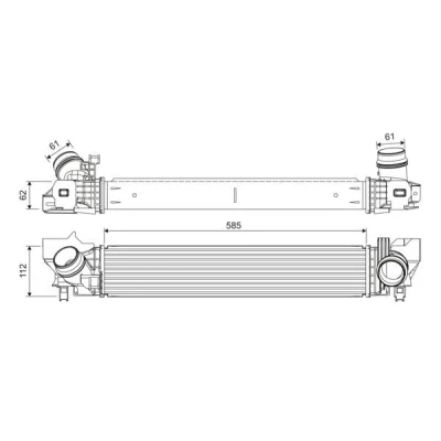 Imagen de VALEO 822924 Intercooler Aluminio sin sensor