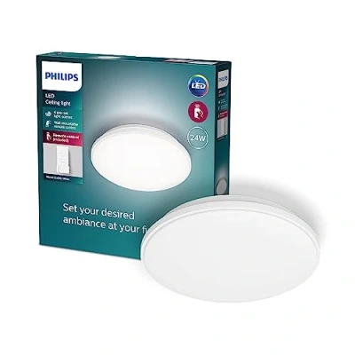 Imagen de Philips Plafón LED de Techo Wincel, 24W, 2500 Lúmens, Luz Blanca, Regulable Cálida a Fría, 47 cm Diámetro