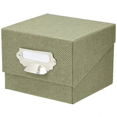 Imagen de Rössler Papier 1325452670 S.O.H.O. Caja portafotos, con etiqueta inscribible, Special Line, Sage, 1 unidad