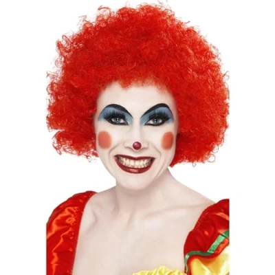 Imagen de Smiffys Peluca de payaso loco, rojo, 120g