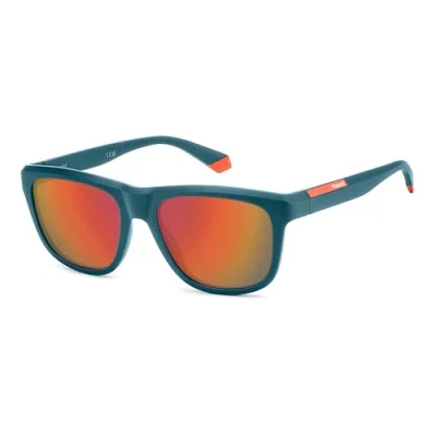 Imagen de Polaroid Unisex PLD 2163/S 5BF/OZ Gafas de sol Policarbonato Petrolio Rojo Cuadrada Polarizado Multicapa