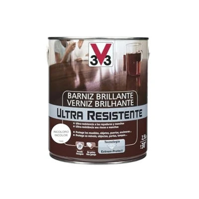Imagen de V33 BARNIZ INTERIOR ULTRA RESISTENTE BRILLANTE INCOLORO 2,5L