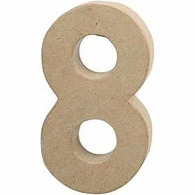 Imagen de Creativ Número 8 de cartón para manualidades (20,5 cm)
