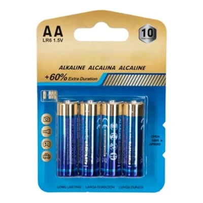 Imagen de Pila alcalina LR6 (AA) de 1,5 V, 4 uds