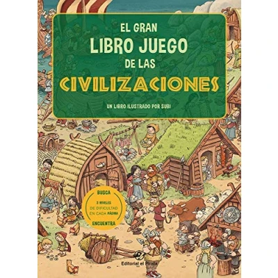 Imagen de El gran libro juego de las civilizaciones: Un infantil con 3 niveles juego, a 8 años. ¡Conoce 6 civilizaciones distintas!: ... 1 (Libros juegos)