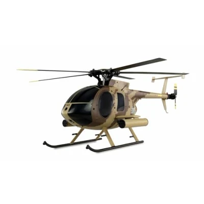 Imagen de Amewi 25336 AFX MD500E Helicóptero militar, sin escobillas, 4 canales, 325 mm, 6 G, RTF, color marrón
