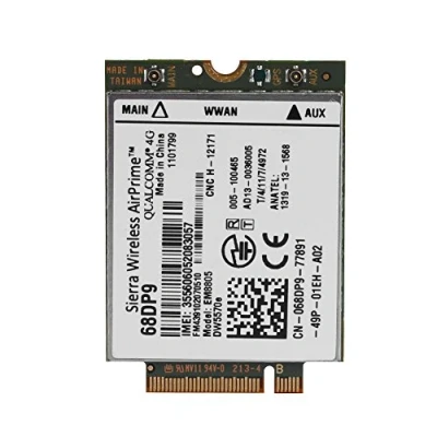 Imagen de Tarjeta de Módulo NGFF/M.2 Sierra Wireless AirPrime EM8805 4G WWAN DW5570e 68DP9 3G Red para DELL Lugar 8 11 Pro