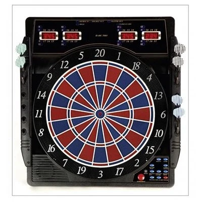 Imagen de Karella Dartautomat CB 50 Diana electrónica con 27 Juegos y 159 Variantes de Juego, Dimensiones exactas del Torneo en 2 Agujeros, Dispositivo Profesional