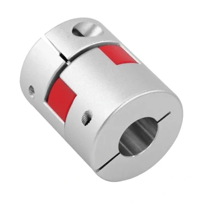 Imagen de Acoplador de Acoplamiento Eje Ciruela Aleación Aluminio Conecte D30 L40 6.35mm A 10mm, Abrazadera Flexible Para Motor Paso