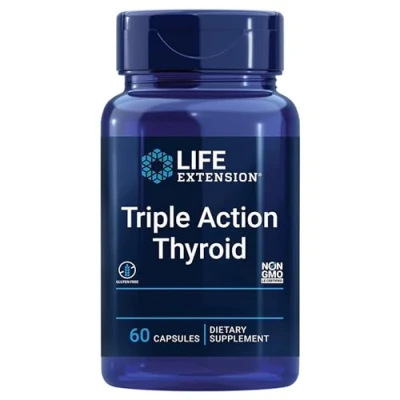 Imagen de Life Extension, Thyroid Support Complex, con Yodo y L Tirosina, 60 Cápsulas veganas, Probado en Laboratorio, Sin Gluten, Vegetariano, Soja, No GMO