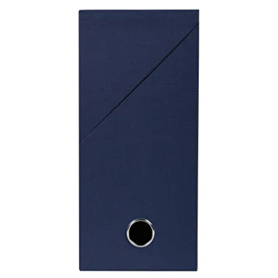Imagen de Exacompta 89427E Caja de transferencia papel tintado, lomo 12 cm, tamaño 25,5 x 34 para archivar carpetas en formato A4, color azul oscuro