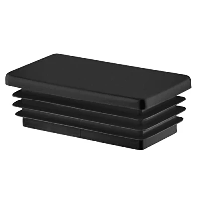 Imagen de 5 Piezas tapón para Tubo Rectangular 60x40 mm Negro plástico capuchón