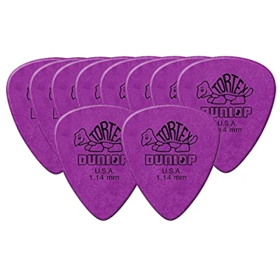 Imagen de PUAS PARA GUITARRA ELECTRICA DUNLOP TORTEX 418R1.14 MORADAS 10 UNIDADES ROCKMUSIC ESPAÑA