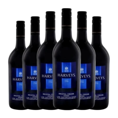 Imagen de Harvey&#039;s Bristol Cream Jerez Xérès Sherry 75 cl Vino generoso (Caja de 6 Botellas cl)