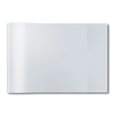 Imagen de HERMA 19899 funda para cuaderno A5, transparente horizontal, de polipropileno resistente y lavable, protector cuadernos escolares, incoloro